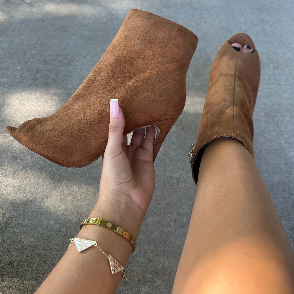 NEW LILIANA OPEN TOE BOOTIES